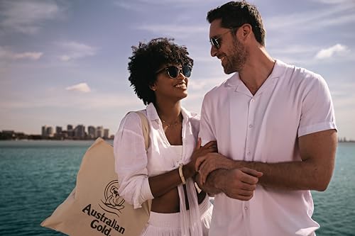 Crème solaire en spray continu Australian Gold avec bronzant instantané SPF 15, éclat immédiat et séchage rapide, large spectre, résistante à l'eau, non grasse, sans oxybenzone, non testée sur les animaux, 170 ml