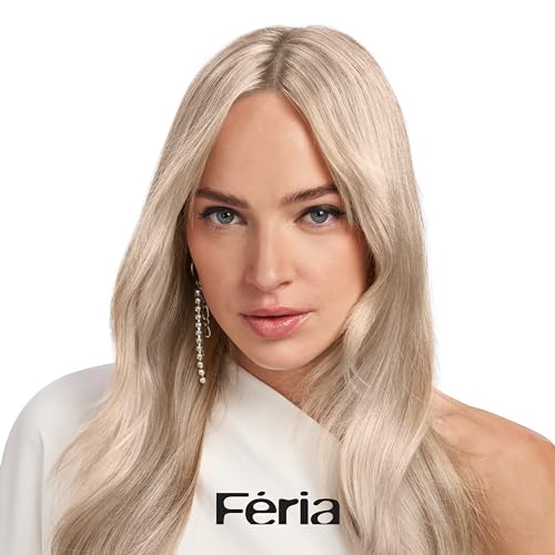 L’Oréal Paris Feria Long-Lasting Anti Brass Power Hair Toner, Ammonia Free Demi Permanent Hair Color, Ice Blonde Hair Toner, 1 Application