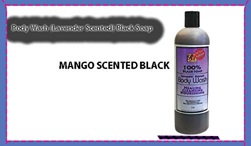 100% Black Soap Body Wash Lavender Scent 13 Fl Oz Ra Cosmetics