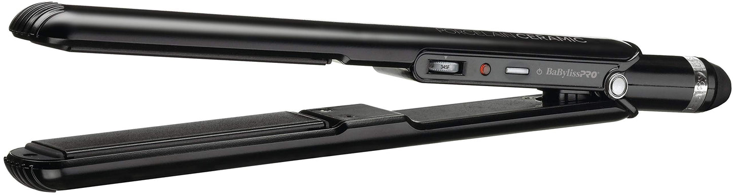 BaBylissPRO Porcelain Ceramic Flat Iron Hair Straightener, 1" Digital Hair Straightener Iron for Professional Salon Results and All Hair Types