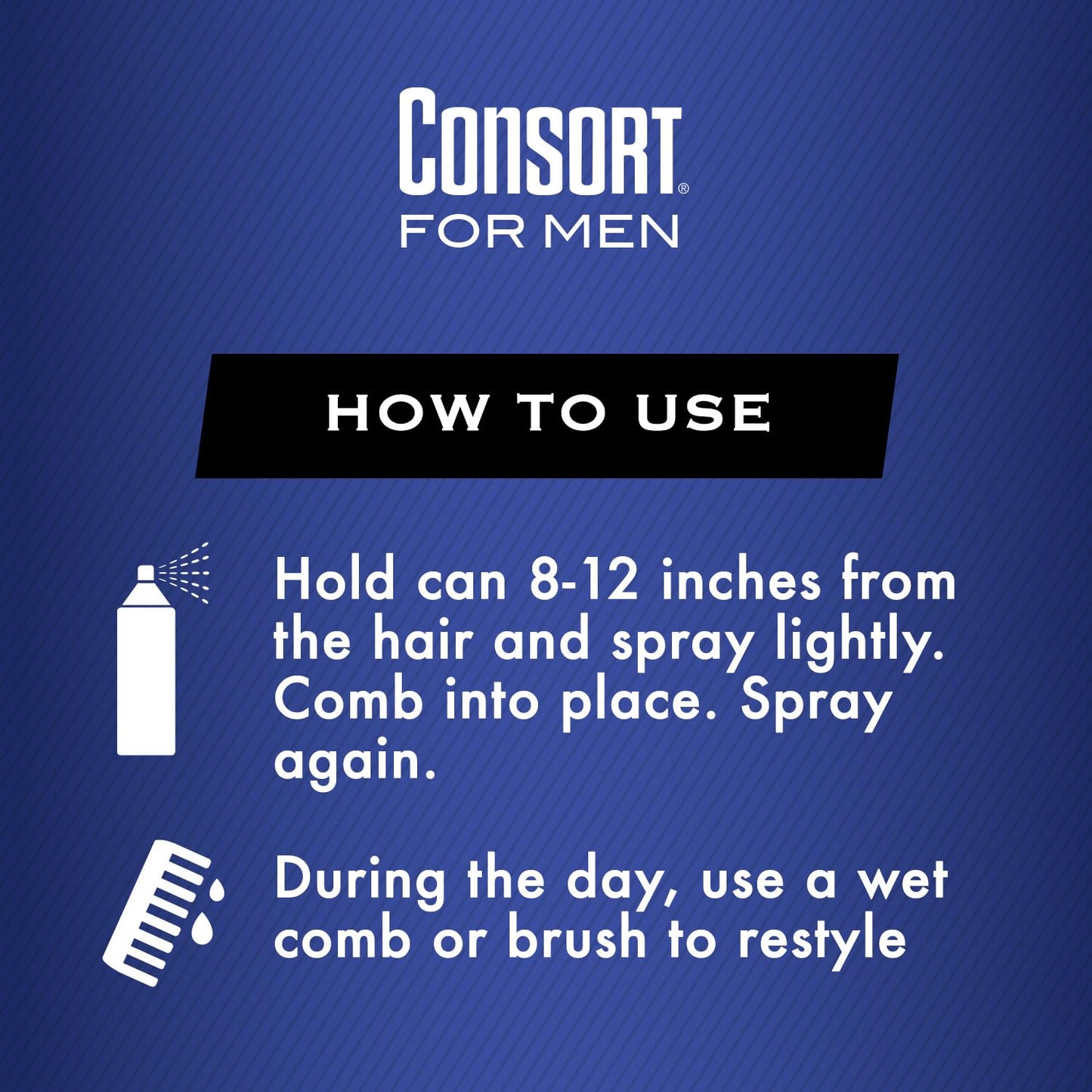 Consort Extra Hold Unscented Aerosol Hair Spray for Men, 8.3 oz – The Ultimate Mens Hairspray for Thin Hair and Mens Grooming Needs, Dry Look Styling