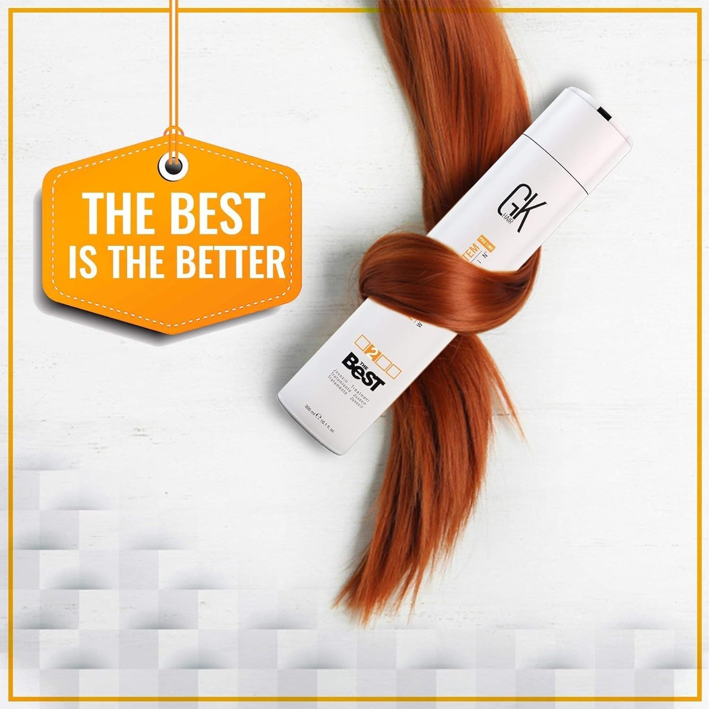 GK HAIR Global Keratin The Best Professional Hair Treatment (300ml/10.1 Fl Oz) - Deep Cleansing pH+ Pre-Treatment Clarifying Shampoo Removes Impurities