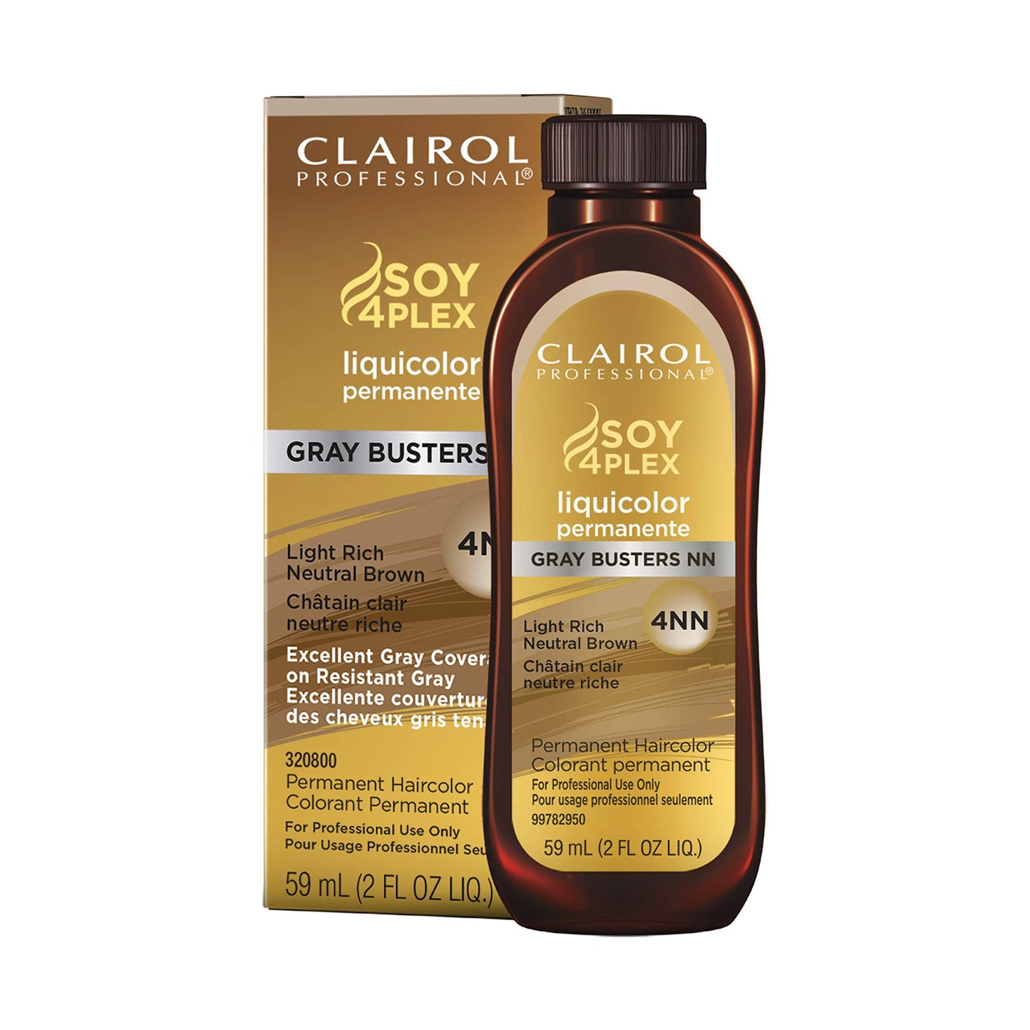 Clairol Professional Permanent Liquicolor, 4nn Rich Neutral Brown, 2 oz. - Packaging May Vary