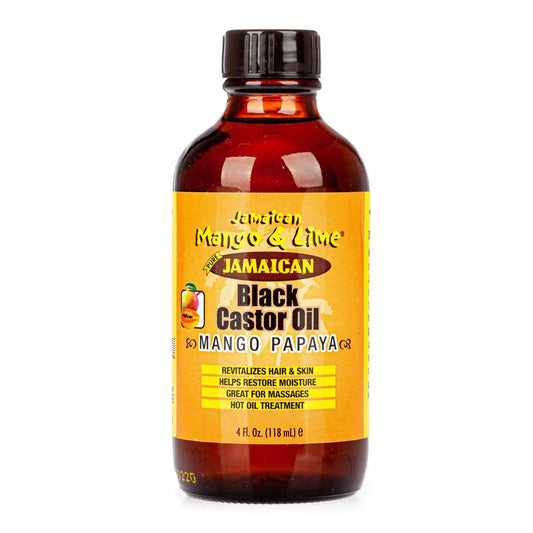 [JAMAICAN MANGO&LIME] PURE ORGANIC BLACK CASTOR OIL TREATMENT MANGO PAPAYA 4OZ